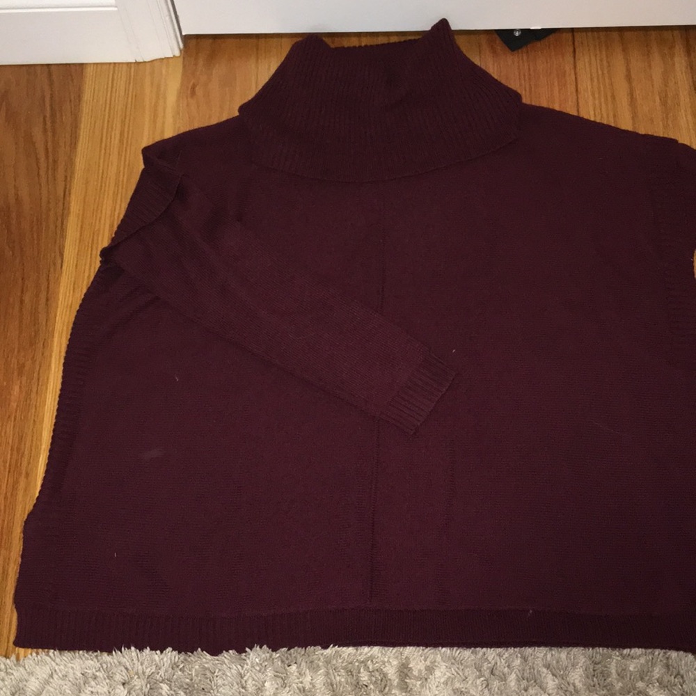 Red long sweater